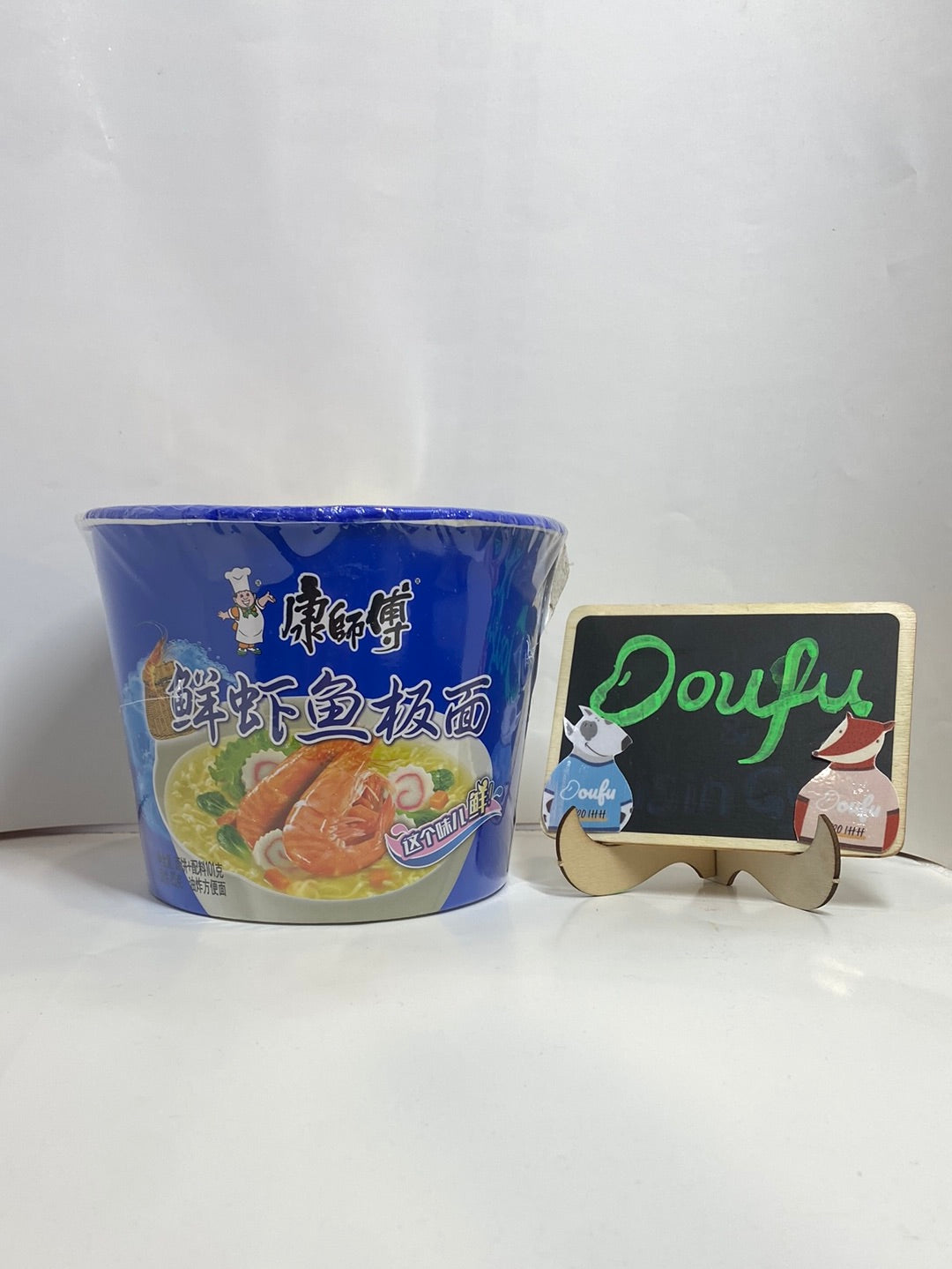 KSF fish flavor instant noodles 康师傅鲜虾鱼板面桶装 122g