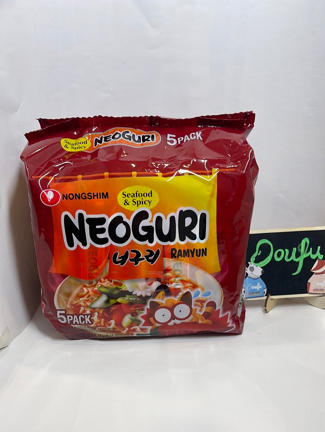 NEOGURI RAMYUN HOT ( 5 PACK ) 120G 农心辣海鲜拉面