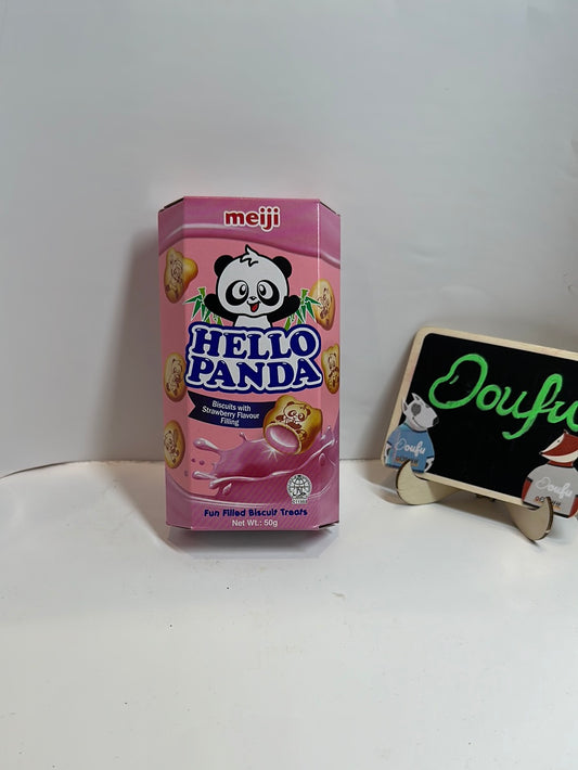 MEIJI HELLO PANDA STRAWBERRY XMCMJX 小熊饼干 草莓味 50g