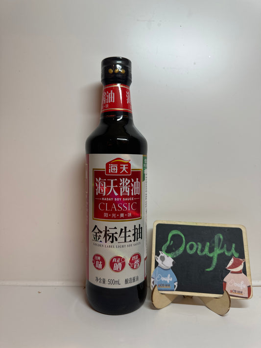 HADAY SOY SAUCE - CLASSIC 500ML HTJ 海天金标生抽