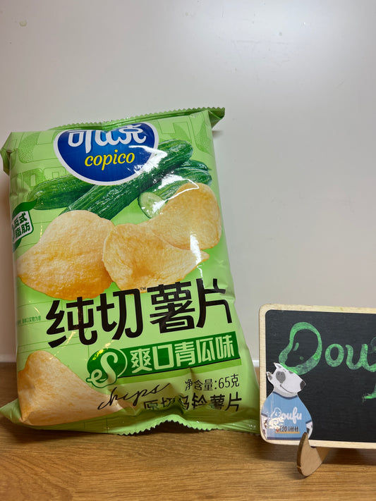 Copico Chips of Cucumber Flavor可比克纯切薯片（爽口黄瓜味）