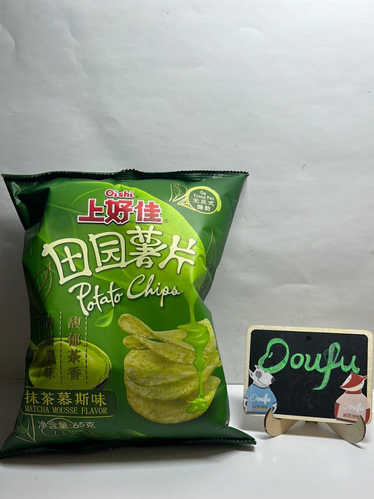 Oishi Chips Macha Mousse 上好佳薯片抹茶慕斯味65g