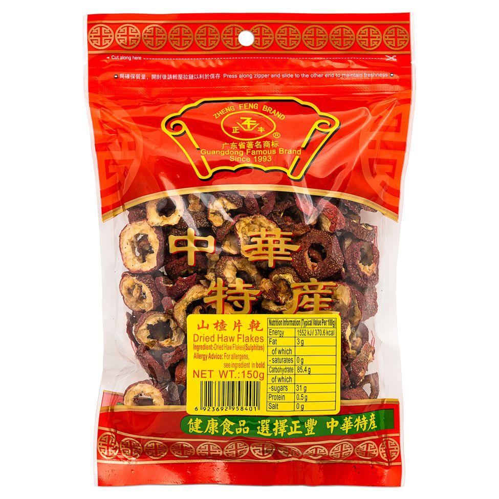 ZF Dried haw flakes 正丰山楂干片 150g