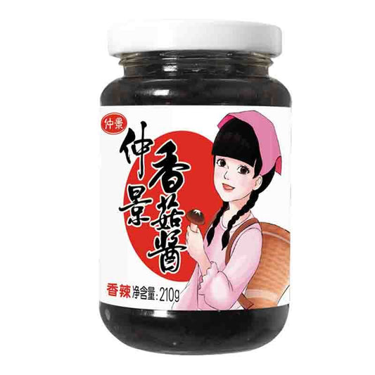 ZJ BRAND MUSHROOM SAUCE HOT SPICY FLV 仲景香菇酱麻辣味210g