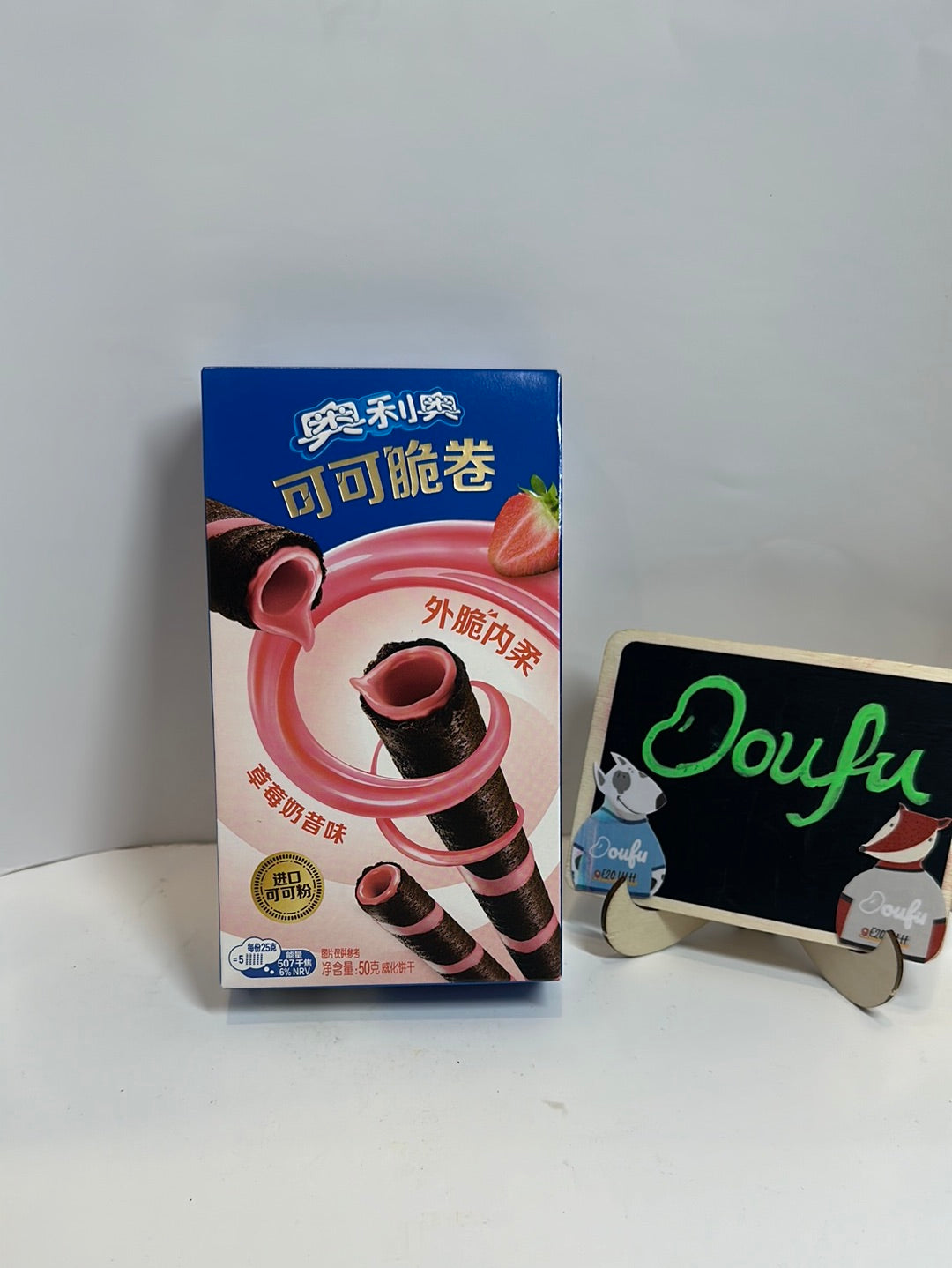 Oreo C C Rolls Strawberry Milkshake 奥利奥可可脆卷 草莓奶昔味 50g