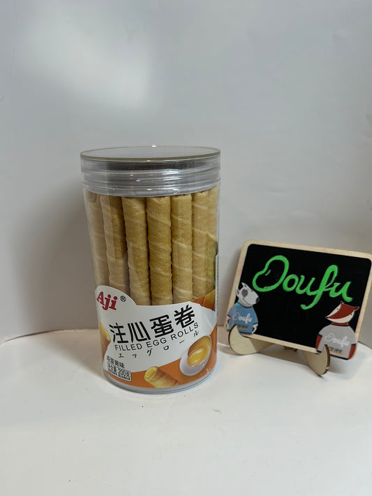 AJI egg roll（salted egg yolk flavour）注心蛋卷 咸蛋黄味 200g