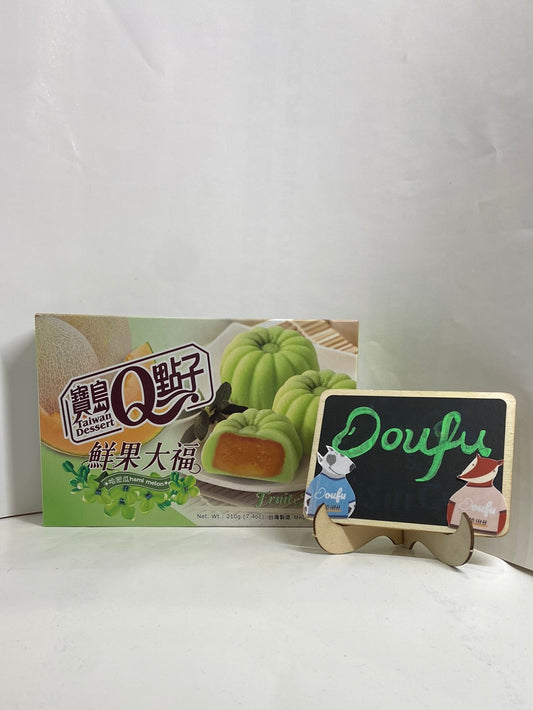 TW Fruit Mochi Hami Melon 鲜果大福哈密瓜味 210g