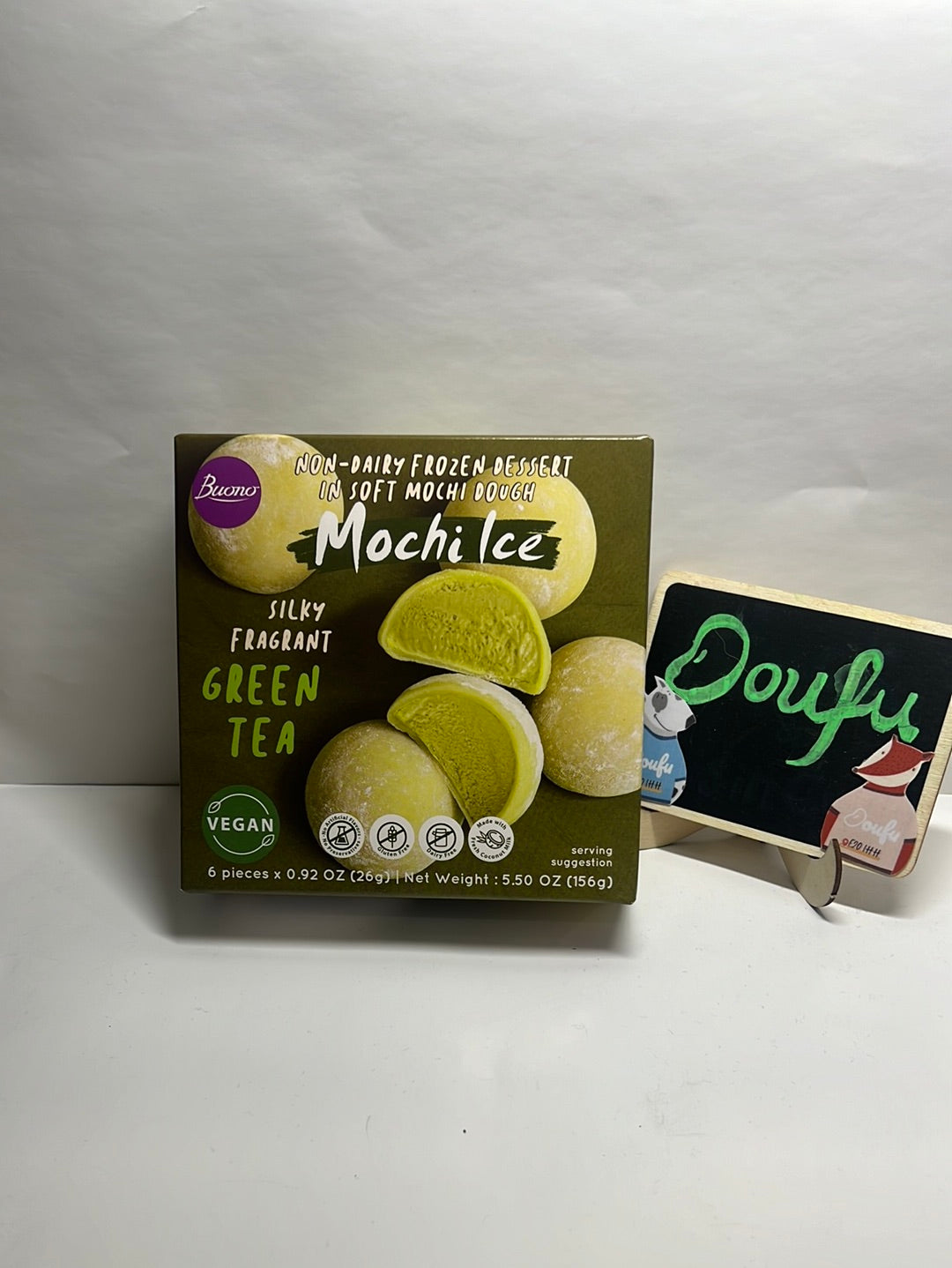 BUONO Mochi Ice Dessert Green Tea麻薯冰淇淋绿茶味