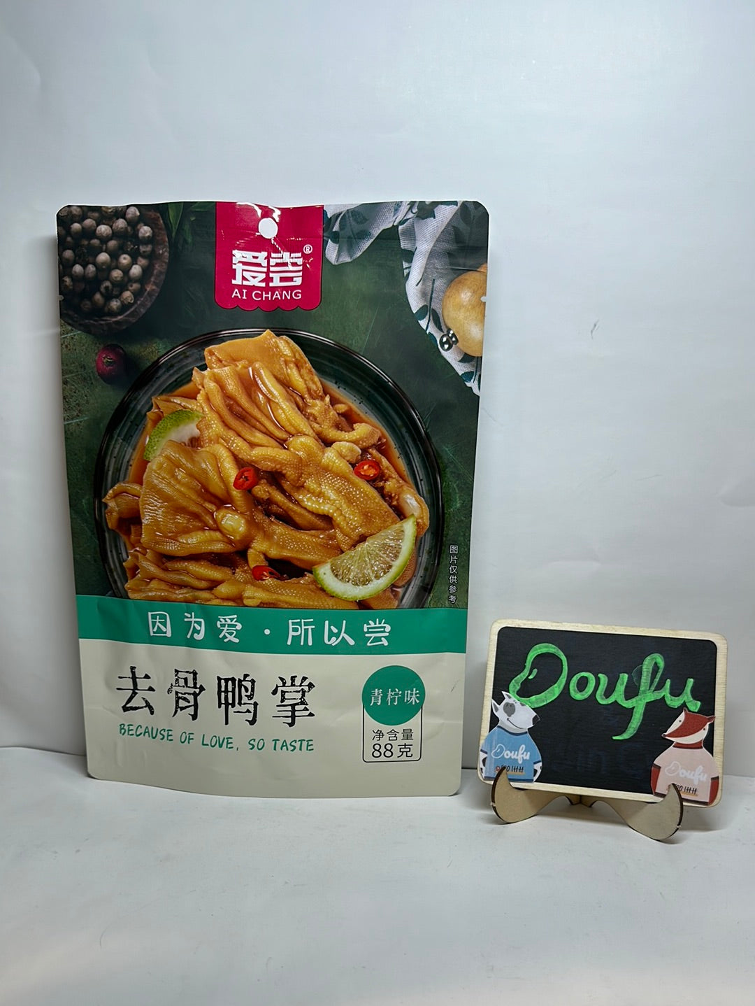 Boneless Duck Feet Lime Fl 爱尝去骨鸭掌88g 青柠