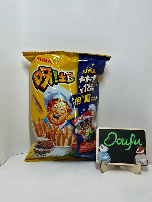 ORION O POTATO CHIPS FILLET STEAK Flavour 好丽友 呀土豆 多汁牛排味 70g